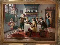 Pałacowy obraz! Rozmowy przy muzyce i winie - Bruno Blätter *1870