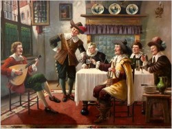 Pałacowy obraz! Rozmowy przy muzyce i winie - Bruno Blätter *1870