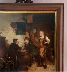 Scena w piwnicy! Gra w Kości ~ Gerhard Dickmeis (1918 - 1978)