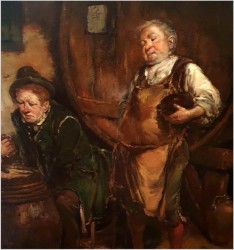 Scena w piwnicy! Gra w Kości ~ Gerhard Dickmeis (1918 - 1978)