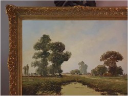 Pejzaż Nadreński z Krowami - Jean Coune (1900-1963) Certyfikat!