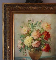 Piękne Dalie w Wazonie - Hedwig Petermann *1877