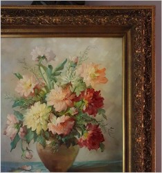 Piękne Dalie w Wazonie - Hedwig Petermann *1877