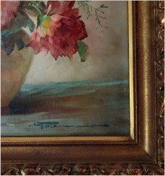 Piękne Dalie w Wazonie - Hedwig Petermann *1877