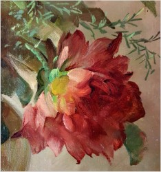 Piękne Dalie w Wazonie - Hedwig Petermann *1877