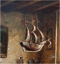 Malarstwo Dawnych Mistrzów! Rozmowa przy Stole - Oryg. Hein Van Doren (1930r Düsseldorf)