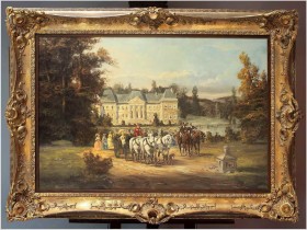 Malarstwo rokoko! Piękna scena parkowa - Herbert Isenberg *1930