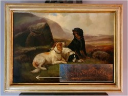 Psy na tle Szkockiego Krajobrazu - Robert Cleminson (1864 - 1903)