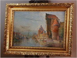 Żuraw Gdański od strony Motławy - Theodor Urtnowski (Toruń 1881-1963 Akwizgran)