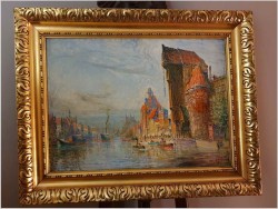 Żuraw Gdański od strony Motławy - Theodor Urtnowski (Toruń 1881-1963 Akwizgran)