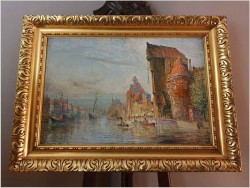 Żuraw Gdański od strony Motławy - Theodor Urtnowski (Toruń 1881-1963 Akwizgran)