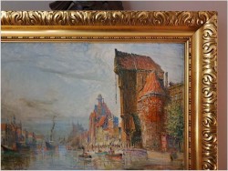 Żuraw Gdański od strony Motławy - Theodor Urtnowski (Toruń 1881-1963 Akwizgran)