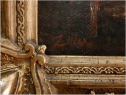 Malarstwo Aukcyjne! Nabrzeże Portowe - Ziller Leopold (1859-1910)