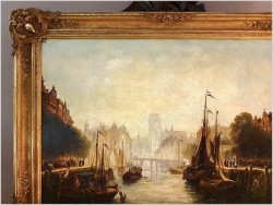 Malarstwo Aukcyjne! Nabrzeże Portowe - Ziller Leopold (1859-1910)