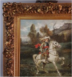 Portret Muszkietera na Białym Koniu - Wilhelm Carl Räuber (1849-1926)