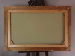 Zimowy Duży Pejzaż z Dzikami - Lothar Klein (*1911 Düsseldorf)