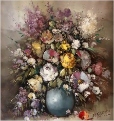 Wyjątkowy! Kwiaty w Pałacowej Ramie - Otmar Lederer (Munchen *1926)