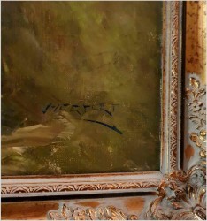 Kwiaty w niebieskim wazonie - István Megyery (1898 Hungary - 1972 Vienna)