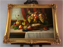 Martwa Natura z Owocami i Bażantem - Richard Rau ( Berlin ok.1930r)
