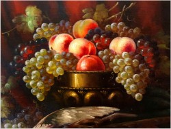 Martwa Natura z Owocami i Bażantem - Richard Rau ( Berlin ok.1930r)