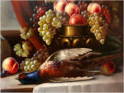 Martwa Natura z Owocami i Bażantem - Richard Rau ( Berlin ok.1930r)