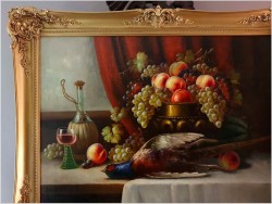 Martwa Natura z Owocami i Bażantem - Richard Rau ( Berlin ok.1930r)