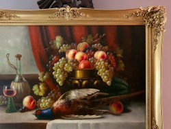 Martwa Natura z Owocami i Bażantem - Richard Rau ( Berlin ok.1930r)