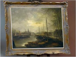 Widok na Amsterdam - Johannes Hubertus Hendrikus BÉVORT (1917-1996)