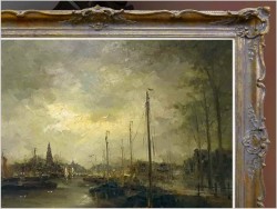 Widok na Amsterdam - Johannes Hubertus Hendrikus BÉVORT (1917-1996)