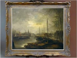 Widok na Amsterdam - Johannes Hubertus Hendrikus BÉVORT (1917-1996)