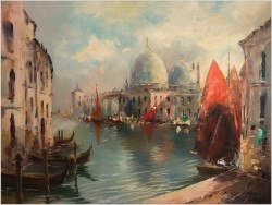 Wenecja!  Bazylika Santa Maria Della Salute - Benno Stadler *1908 