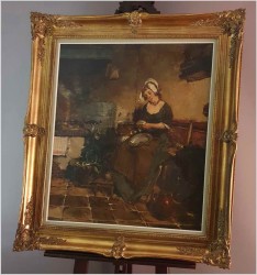 Gosposia podczas prac kuchennych - Dickmeis Gerhard (1918 -1978)