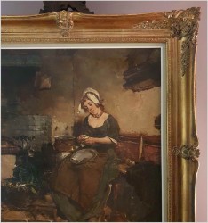 Gosposia podczas prac kuchennych - Dickmeis Gerhard (1918 -1978)