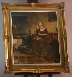 Gosposia podczas prac kuchennych - Dickmeis Gerhard (1918 -1978)