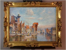 Gdańsk - Długie pobrzeże ze starym Żurawiem | Theodor Urtnowski (Toruń 1881-1963 Akwizgran)
