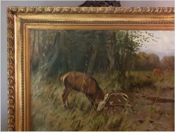Waleczny Jeleń - Johann Christopher Drathmann (1856-1932) Rozmiar XXL!