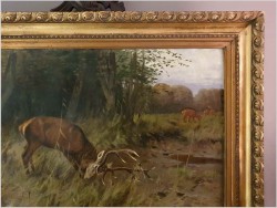 Waleczny Jeleń - Johann Christopher Drathmann (1856-1932) Rozmiar XXL!