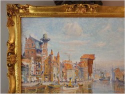 Gdańsk - Długie pobrzeże ze starym Żurawiem | Theodor Urtnowski (Toruń 1881-1963 Akwizgran)