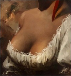 Szkoła Düsseldorfska! Portret Cyganki - Prof. Willi DEPRÉ (1922-1995r.) 