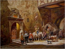 PRZED OBERŻĄ ~ MAX OHMAYER *1903 (Schüler an der Akademie in Münchener)