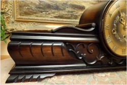 POLECAMY! BUFETOWY ZEGAR KWADRANSOWY (FHS) FRANZ HERMLE & SOHN - STAN IGŁA! 75CM.