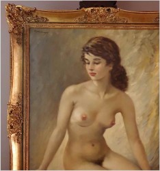 Polecamy obraz olejny! Akt kobiety - Helmut Breuninger (1921-1998)