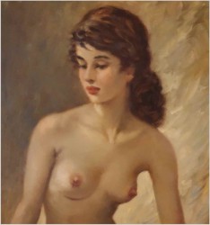 Polecamy obraz olejny! Akt kobiety - Helmut Breuninger (1921-1998)