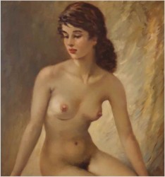 Polecamy obraz olejny! Akt kobiety - Helmut Breuninger (1921-1998)