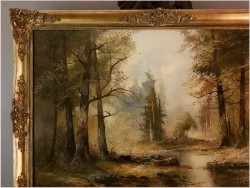 Duży Obraz! Tajemniczy Las - Josef Kugler *1913 (Österreich) Rozmiar XXL