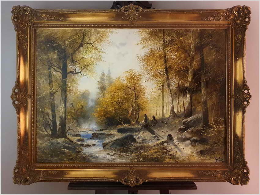 Tajemniczy las - Josef Kugler (Österreich ur 1913 - 2011r.) Rozmiar XXL