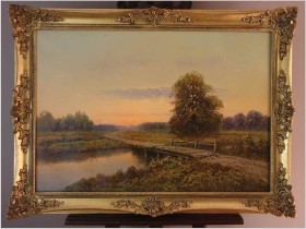 Zachód słońca - Wiktor Korecki (1890 Kamieniec Podolski - 1980 Milanówek k. Warszawy)