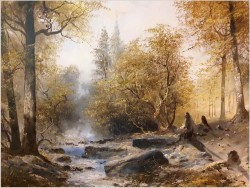 Tajemniczy las - Josef Kugler (Österreich ur 1913 - 2011r.) Rozmiar XXL
