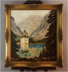 Technika szpachlowa! Widok na Königssee - Hermann Schmitzbonn *1903