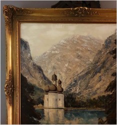 Technika szpachlowa! Widok na Königssee - Hermann Schmitzbonn *1903